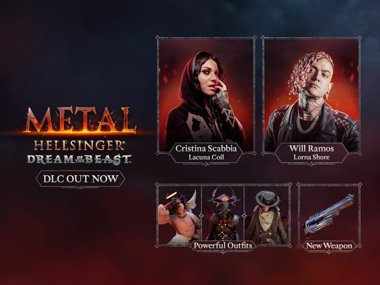 Metal: Hellsinger DLC Adds New Songs From Lacuna Coil, Lorna Shore Vocalists