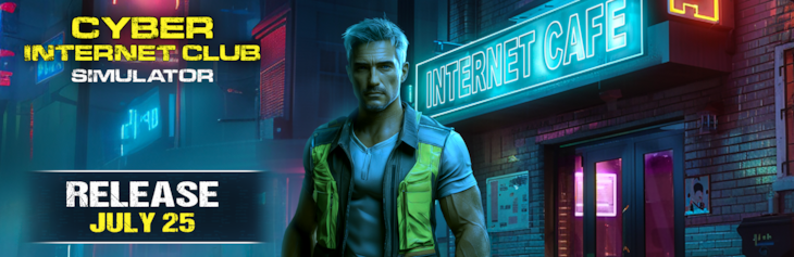 “Experience the ultimate cyber experience with Cyber ​​Internet Club Simulator – out July 25th!”