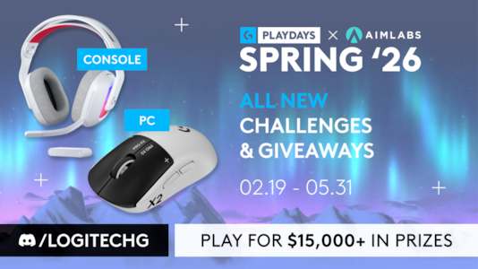 Supporting image for Logitech G PLAYDAYS x Aimlabs Spring 2026 Aim Competition Press release