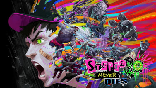 Stupid Never Dies - Key visual horizontal menampilkan Davie si zombie dengan gaya punk