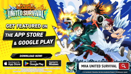 Supporting image for My Hero Academia UNITED SURVIVAL Press release